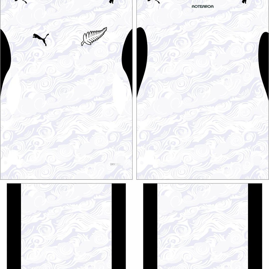 Arte Vetor Camisa Nova Zelanda Home 2026 2