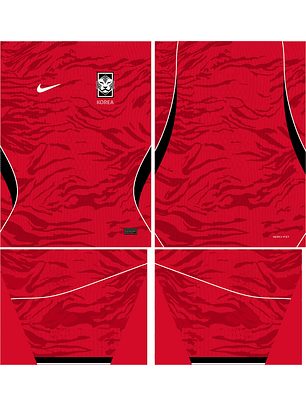 Arte Vetor Camisa Coreia do Sul local 2026