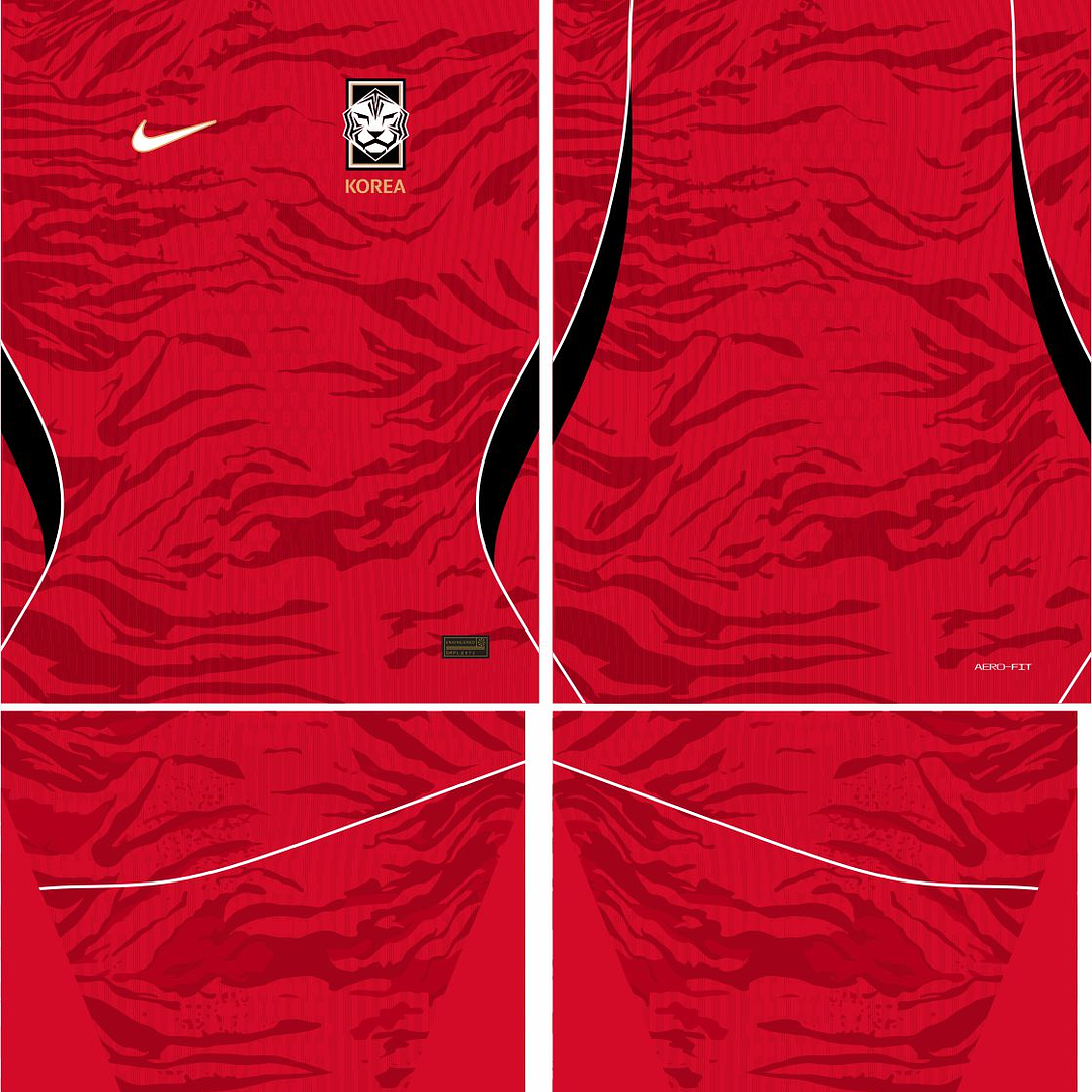 Arte Vetor Camisa Coreia do Sul local 2026 2