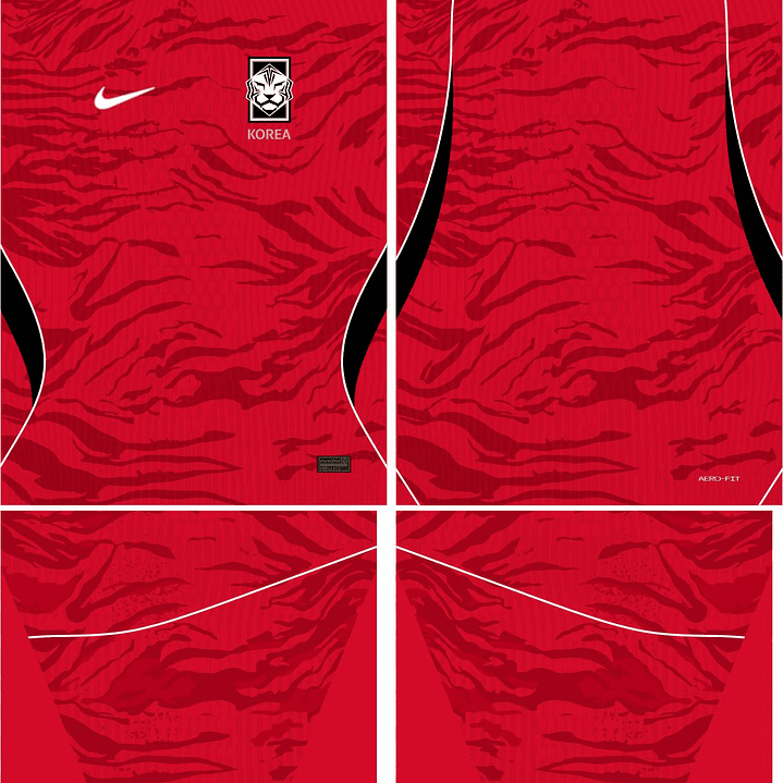 Arte Vetor Camisa Coreia do Sul local 2026 2