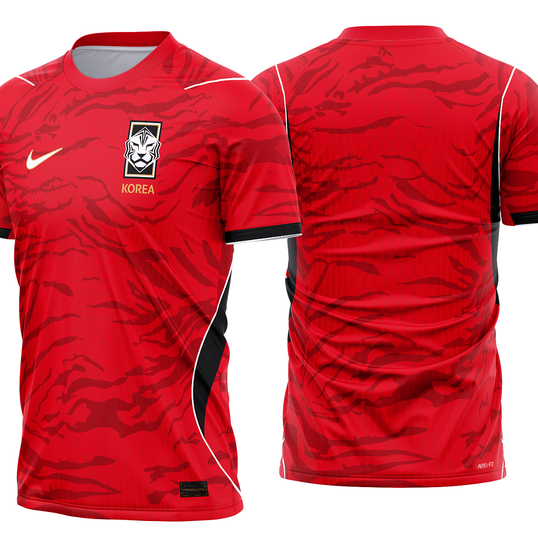 Arte Vetor Camisa Coreia do Sul local 2026 1