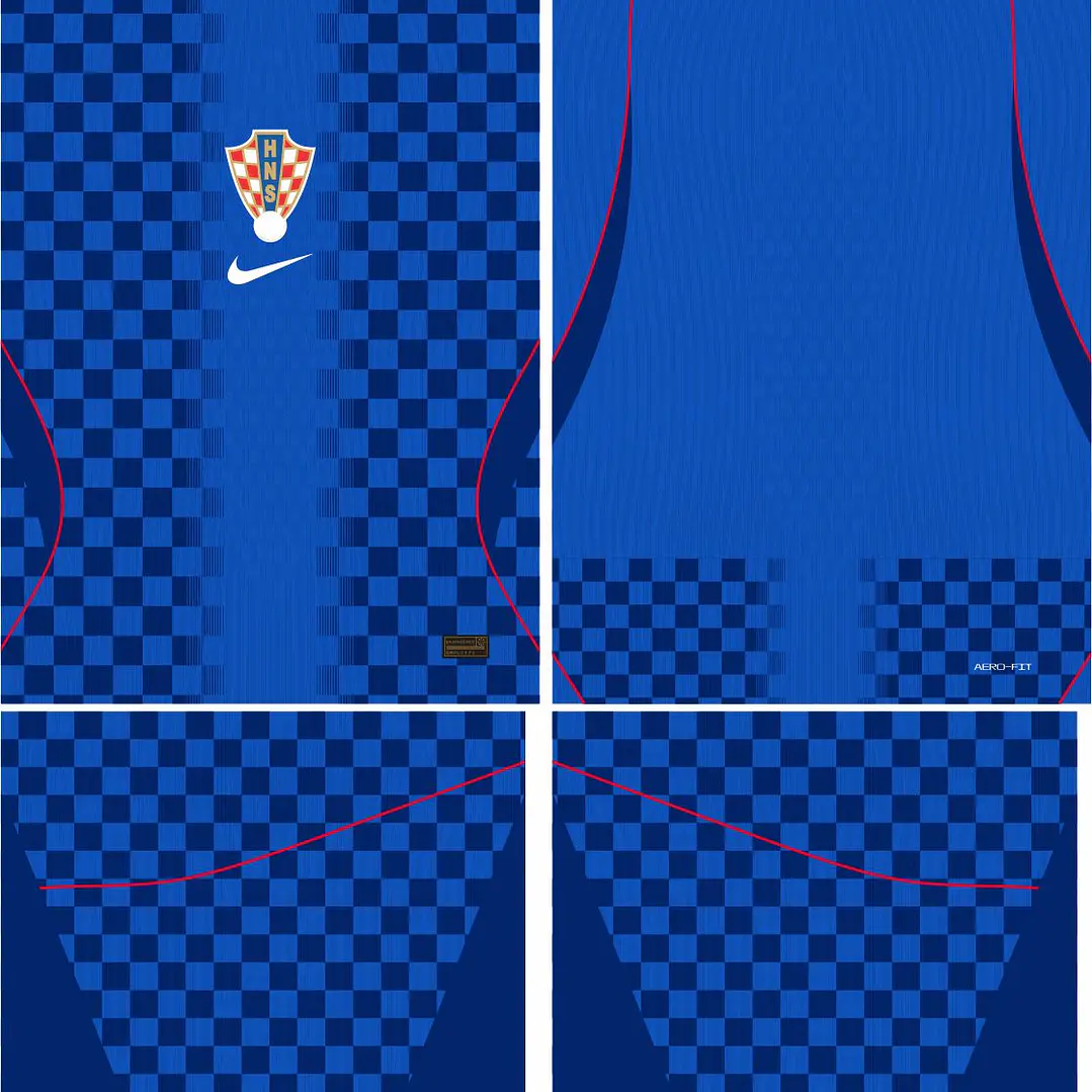 Arte Vetor Camisa Croacia visita 2026 2