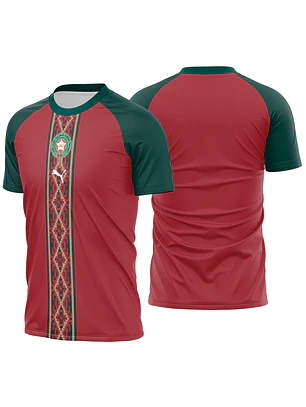 Arte Vetor Camisa Marrocos Pre-jogo 2026