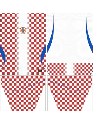 Arte Vetor Camisa Croacia titular 2026