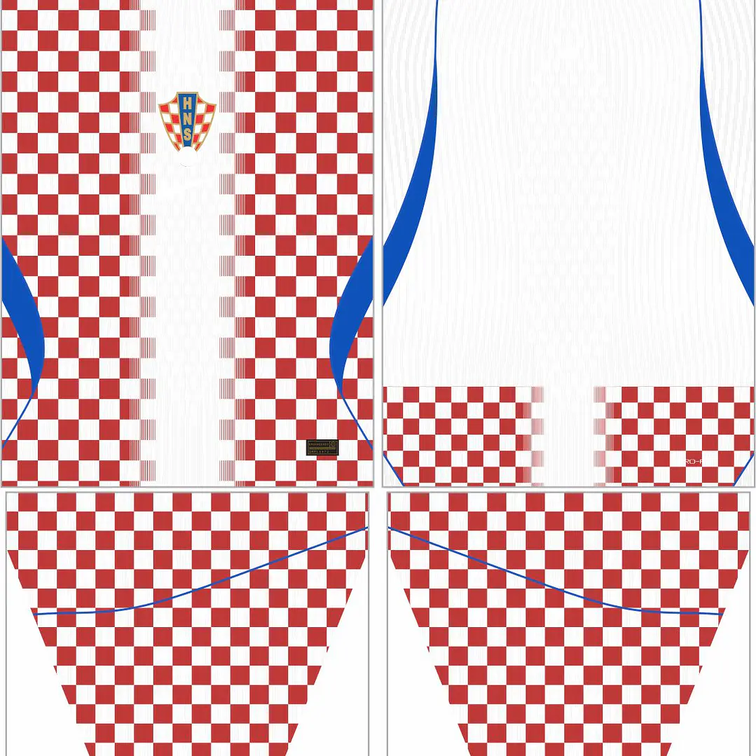 Arte Vetor Camisa Croacia titular 2026 2