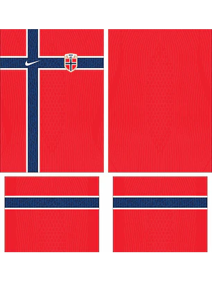 Arte Vetor Camisa Noruega titular 2026