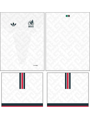 Arte Vetor Camisa Mexico visita 2026