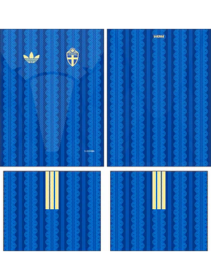 Arte Vetor Camisa Suecia visita 2026