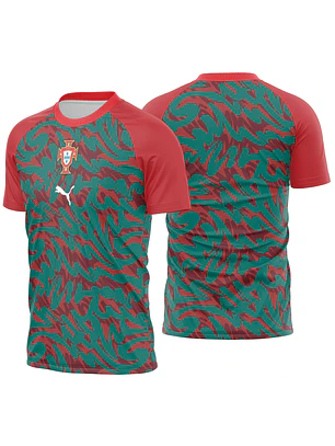 Arte Vetor Camisa Portugal Pre-jogo 2026
