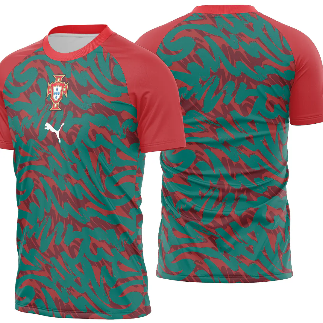 Arte Vetor Camisa Portugal Pre-jogo 2026 1