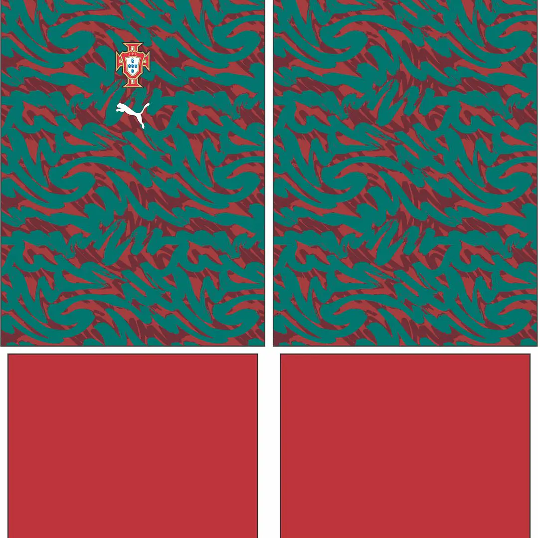 Arte Vetor Camisa Portugal Pre-jogo 2026 2