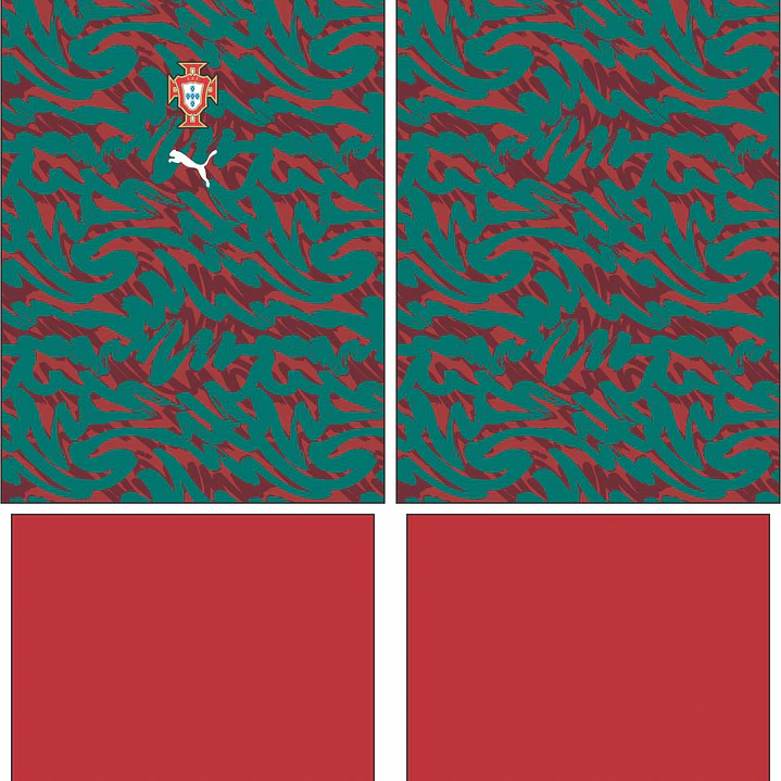 Arte Vetor Camisa Portugal Pre-jogo 2026 2