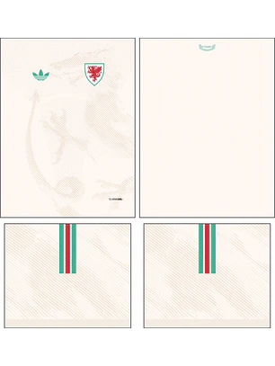 Arte Vetor Camisa Gales visita 2026