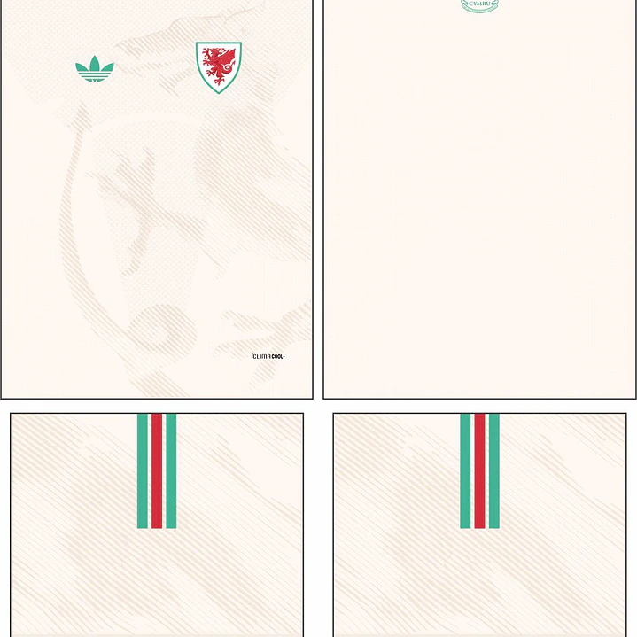 Arte Vetor Camisa Gales visita 2026 2