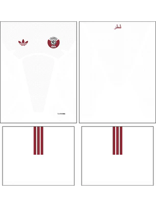 Arte Vetor Camisa Qatar visita 2026