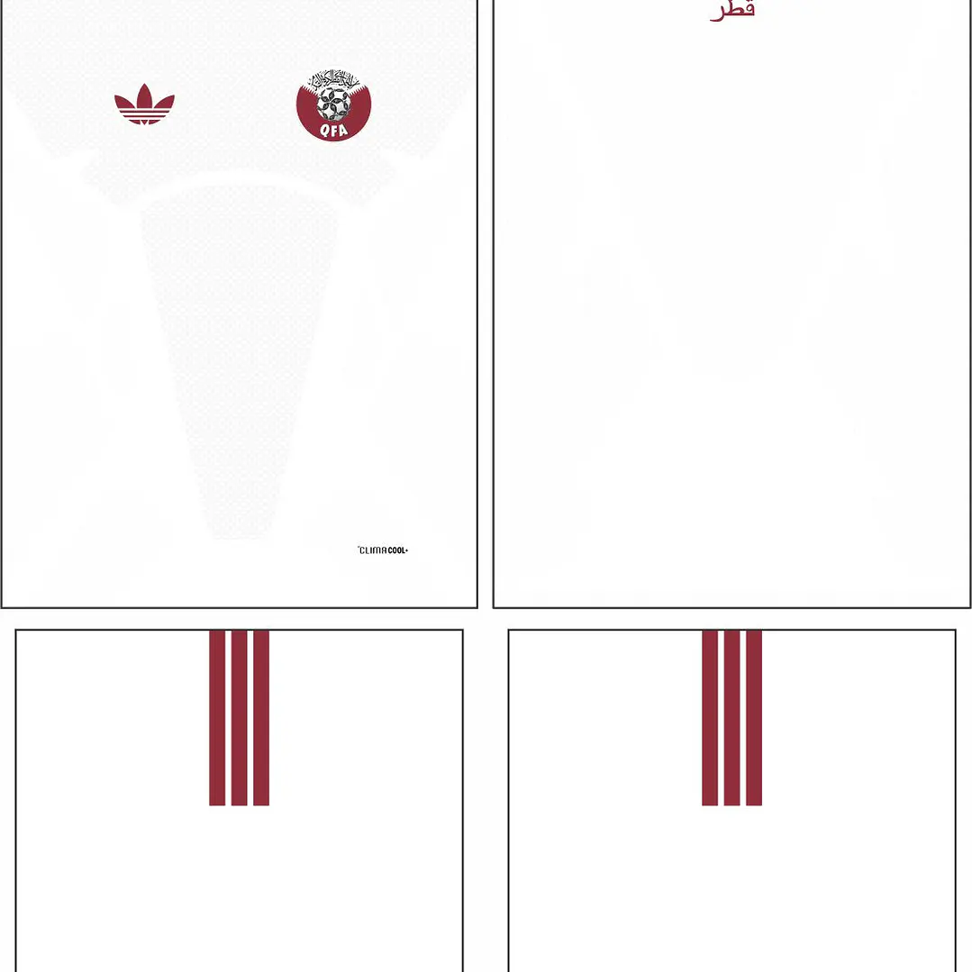 Arte Vetor Camisa Qatar visita 2026 2