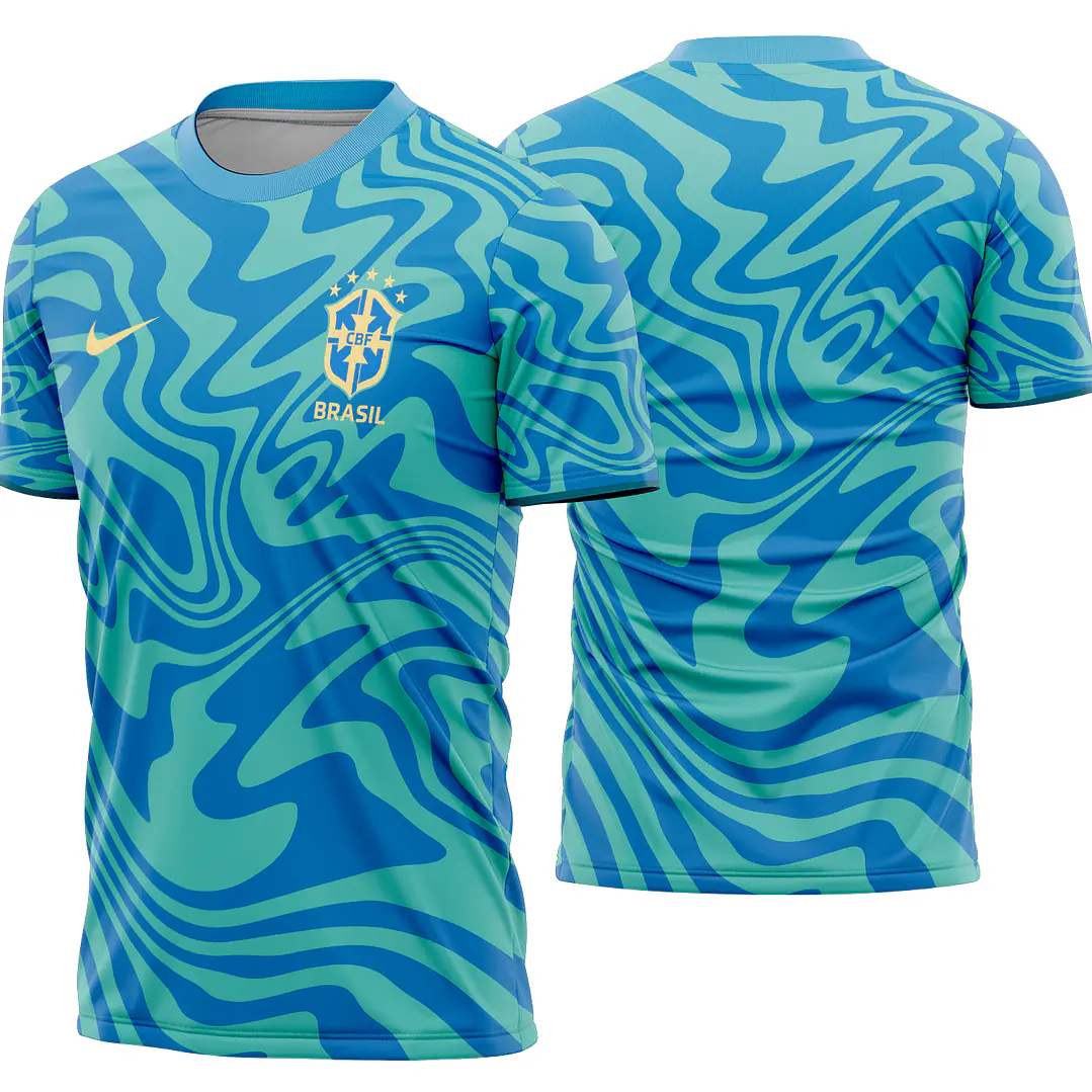 Arte Vetor Camisa Brasil Pre-jogo 2026 1