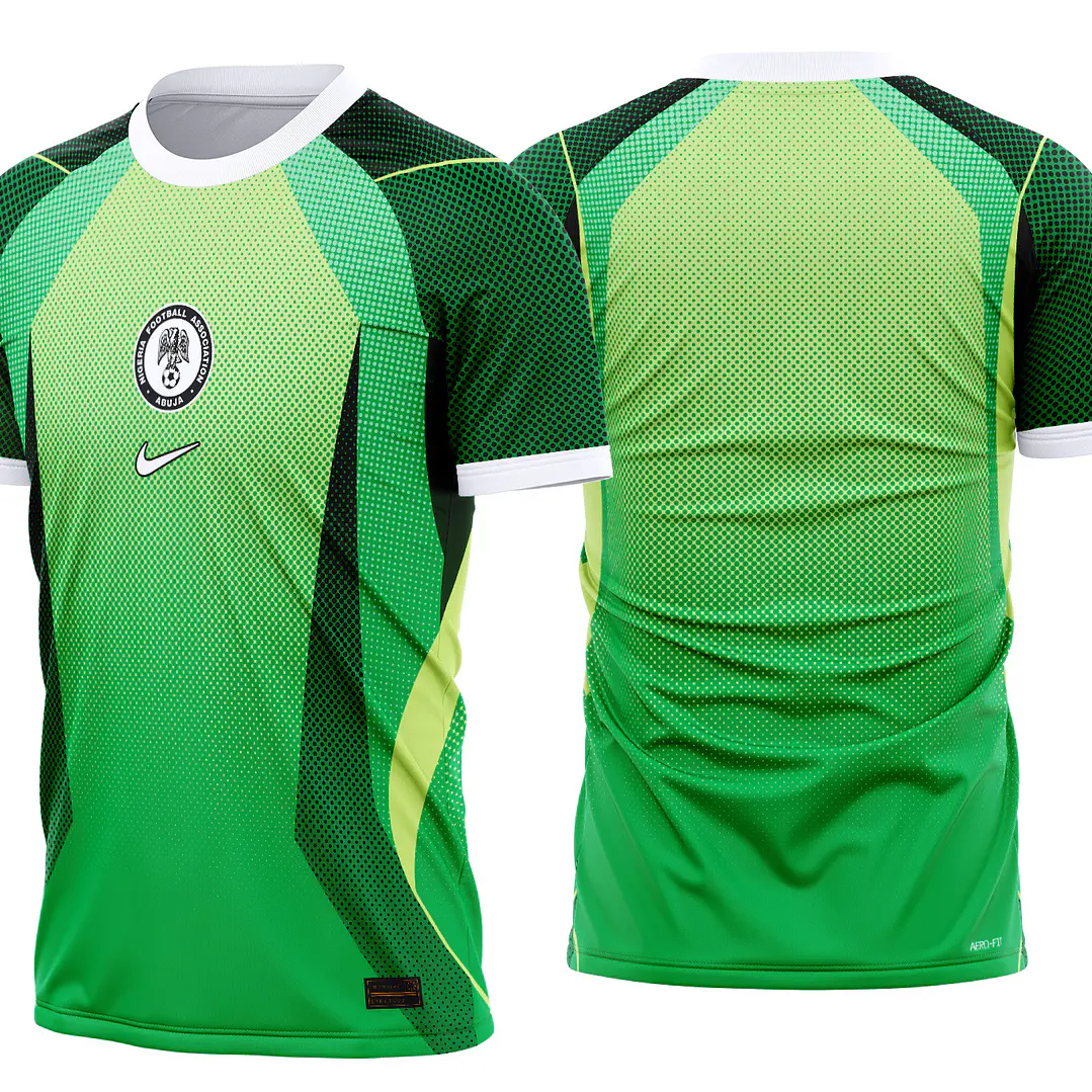 Arte Vetor Camisa Nigeria Titular 2026-28 1