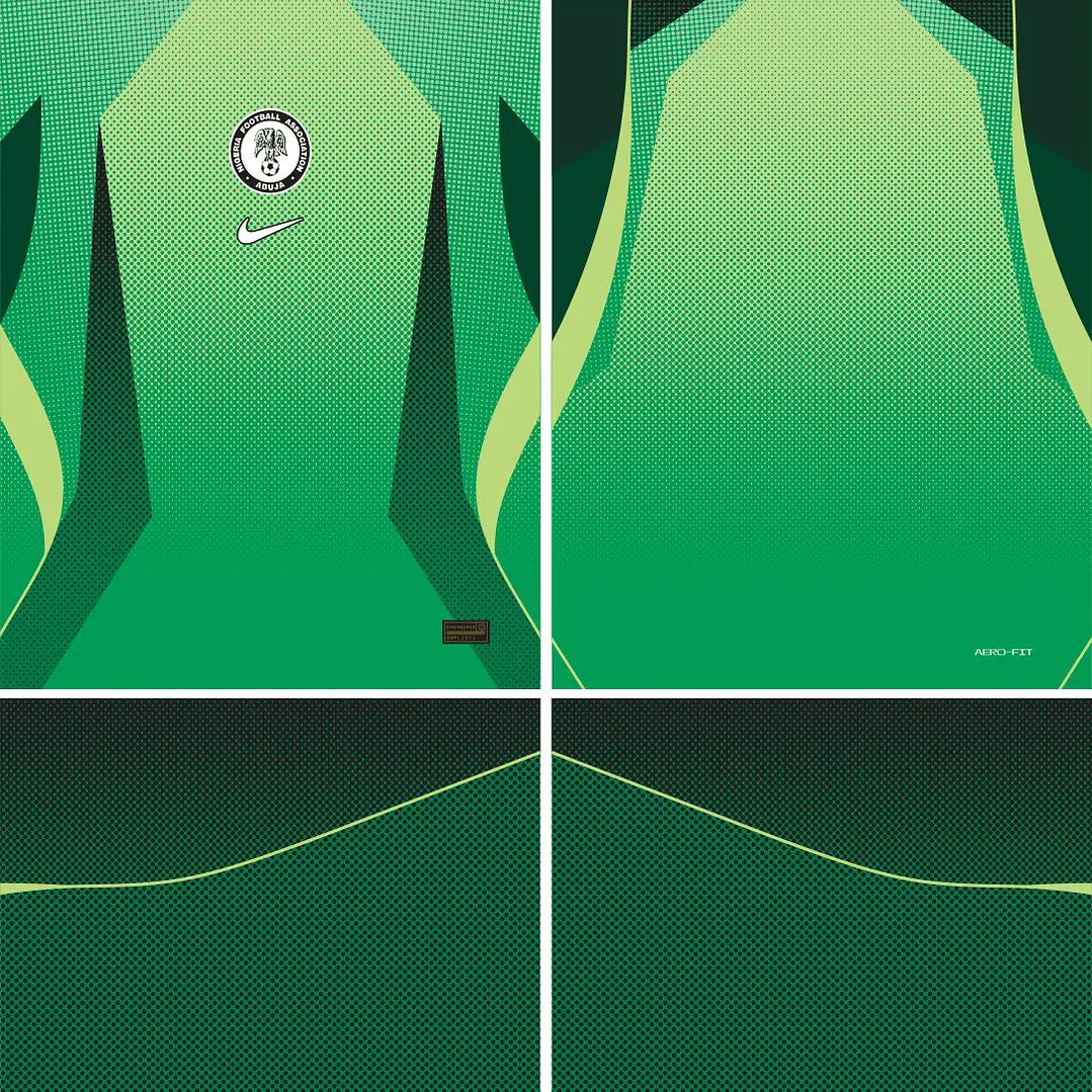 Arte Vetor Camisa Nigeria Titular 2026-28 2