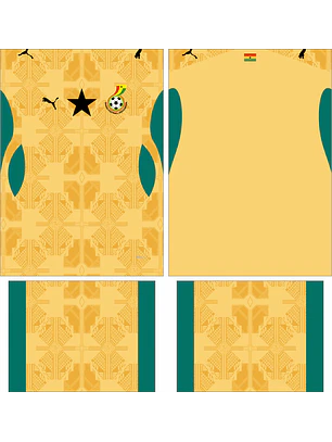 Arte Vetor Camisa Ghana visita 2026