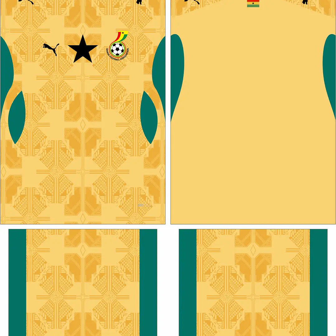 Arte Vetor Camisa Ghana visita 2026 2