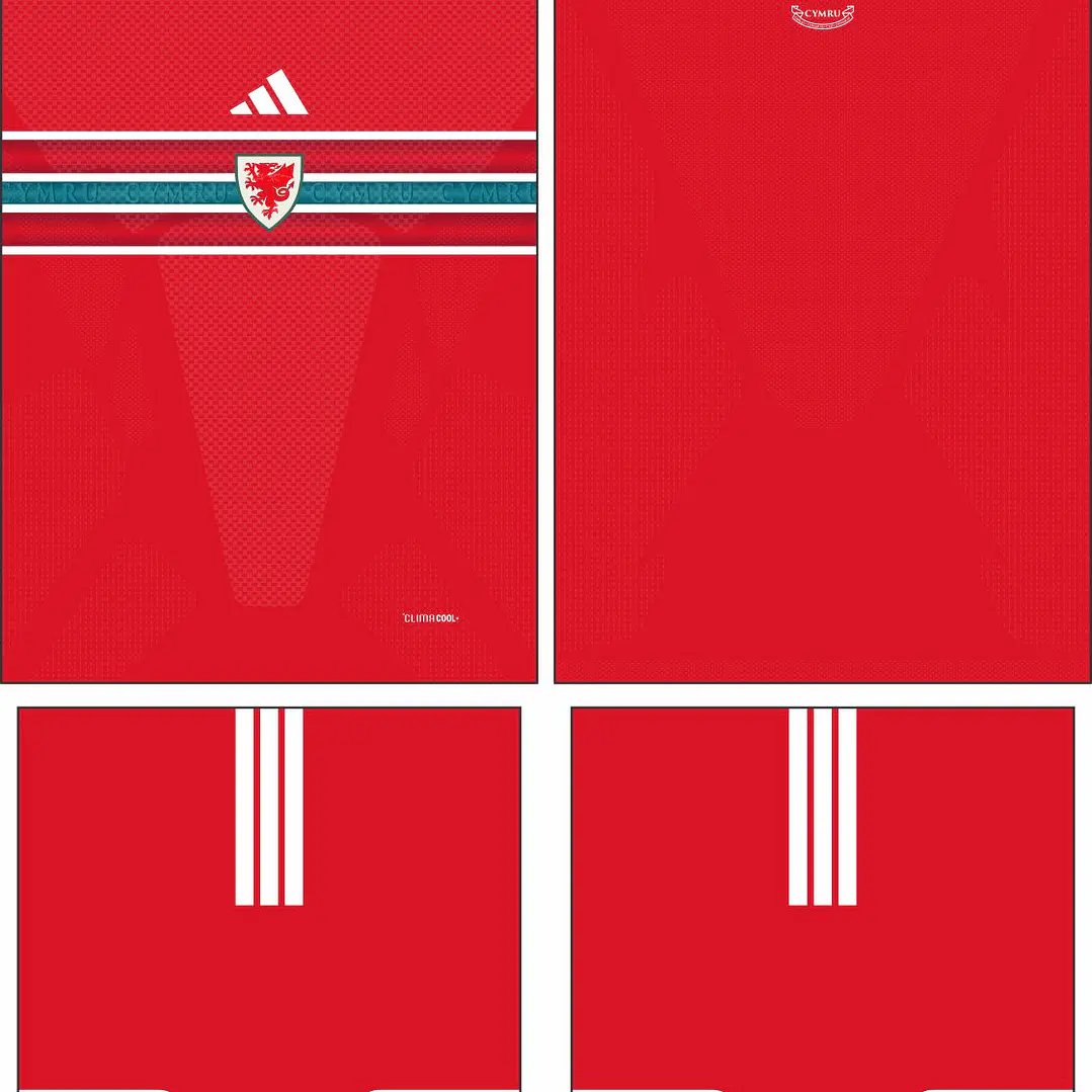 Arte Vetor Camisa Gales Local 2026 2