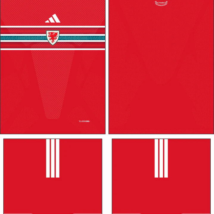 Arte Vetor Camisa Gales Local 2026 2