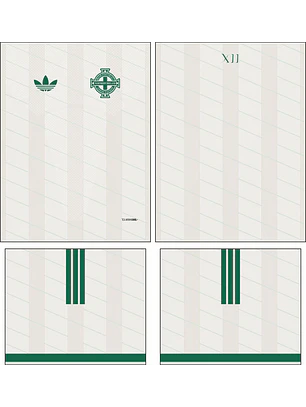 Arte Vetor Camisa Irlanda Norte visita 2026