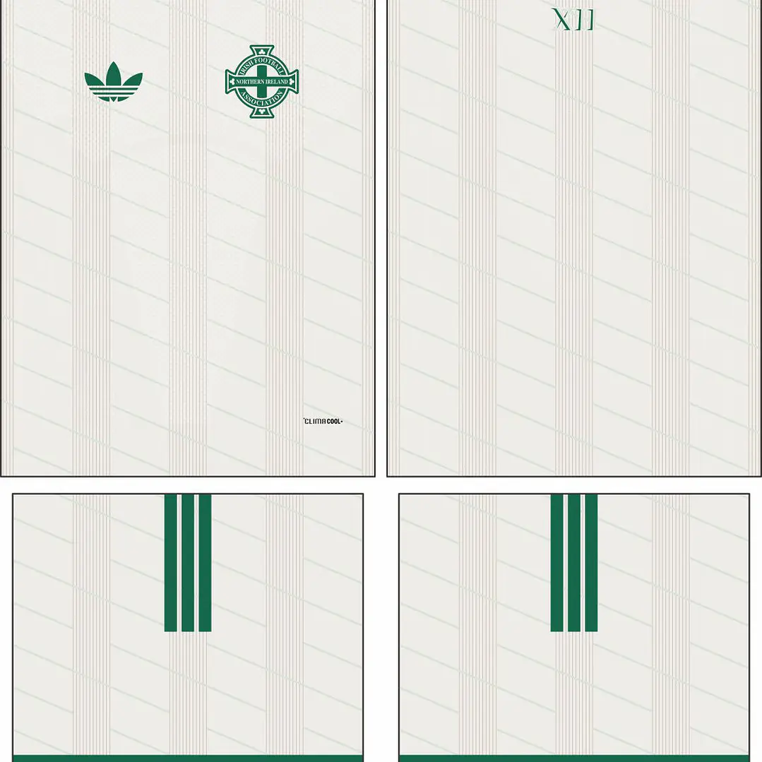 Arte Vetor Camisa Irlanda Norte visita 2026 2