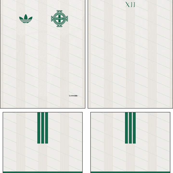 Arte Vetor Camisa Irlanda Norte visita 2026 2