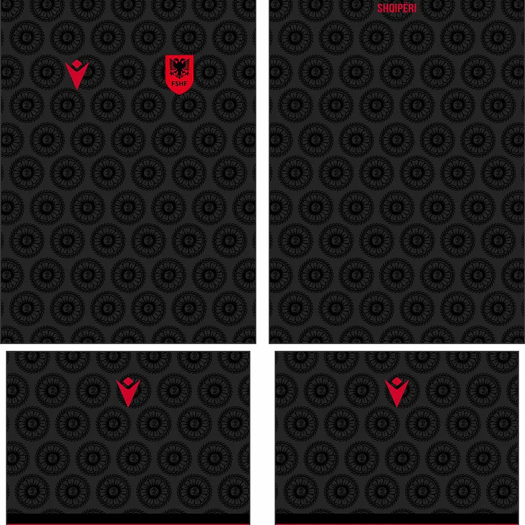 Arte Vetor Camisa Albania Third 2026 2