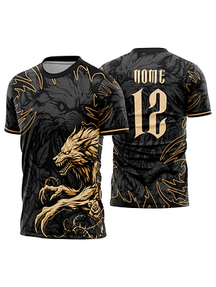 Arte Vetor Camisa Interclasse lobo Mod-901