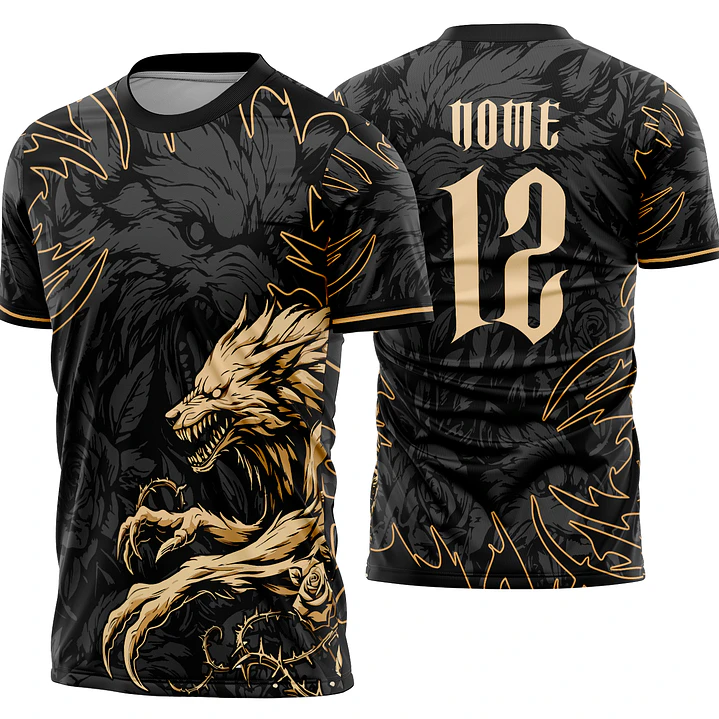 Arte Vetor Camisa Interclasse lobo Mod-901 1