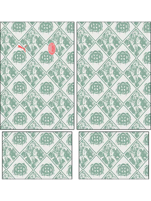 Arte Vetor Camisa AC Milan FtblCulture 2025-2026