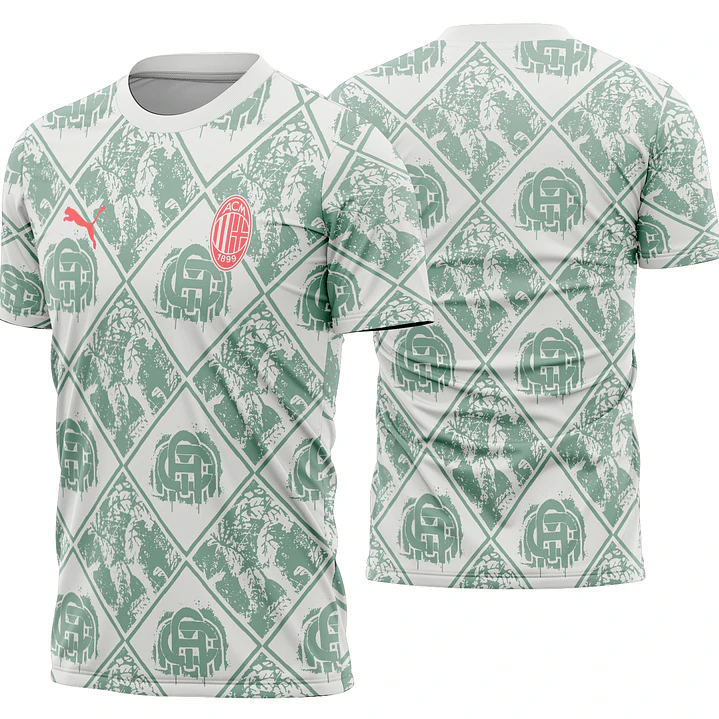 Arte Vetor Camisa AC Milan FtblCulture 2025-2026 1