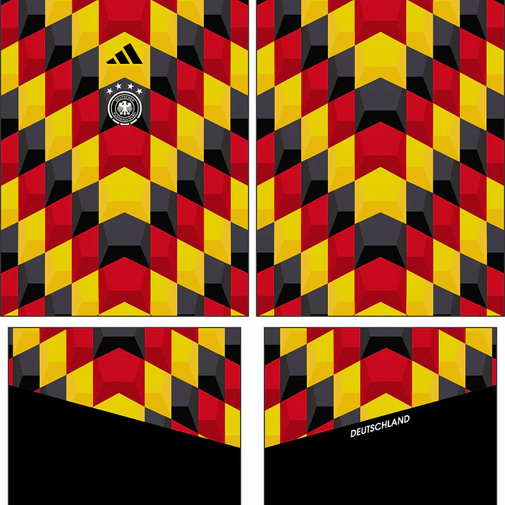 Arte Vetor Camisa Alemanha Pre-jogo 2026 2