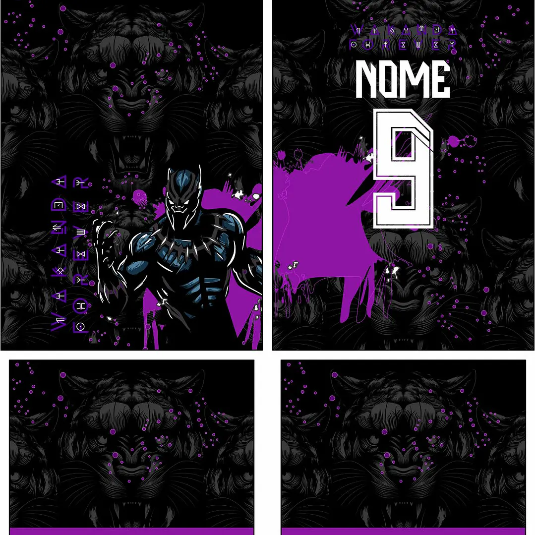 Arte Vetor Camisa Interclasse pantera Mod-902 2