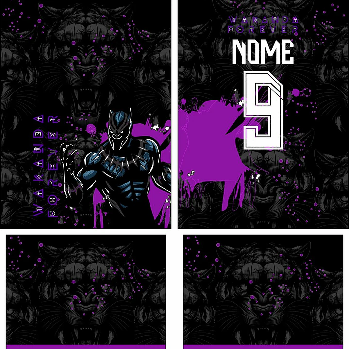 Arte Vetor Camisa Interclasse pantera Mod-902 2