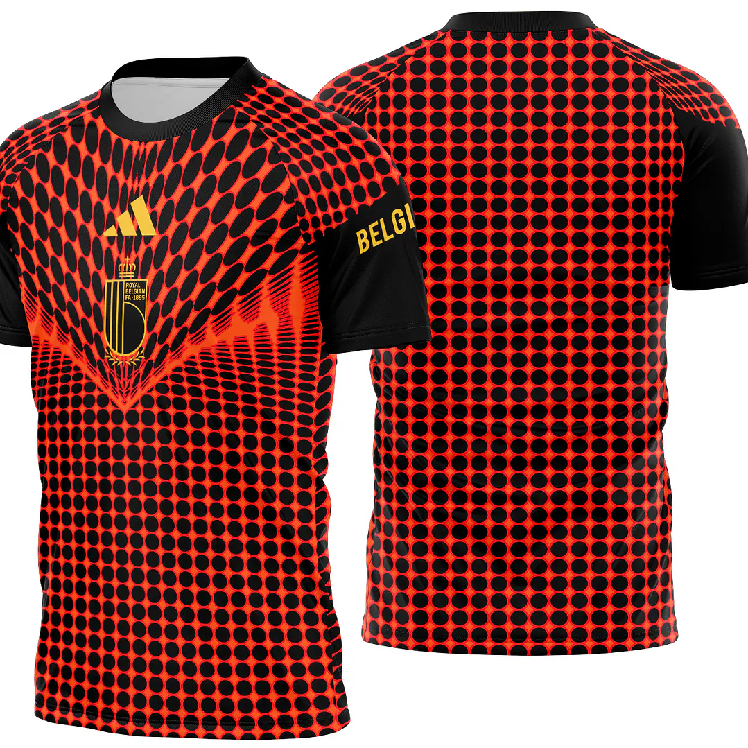 Arte Vetor Camisa Belgica Pre-jogo 2026 1