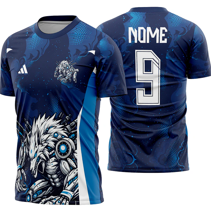 Arte Vetor Camisa Interclasse lobo Mod-903 1