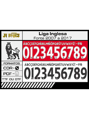 Fonte Barclays Liga Inglesa 2007 2017