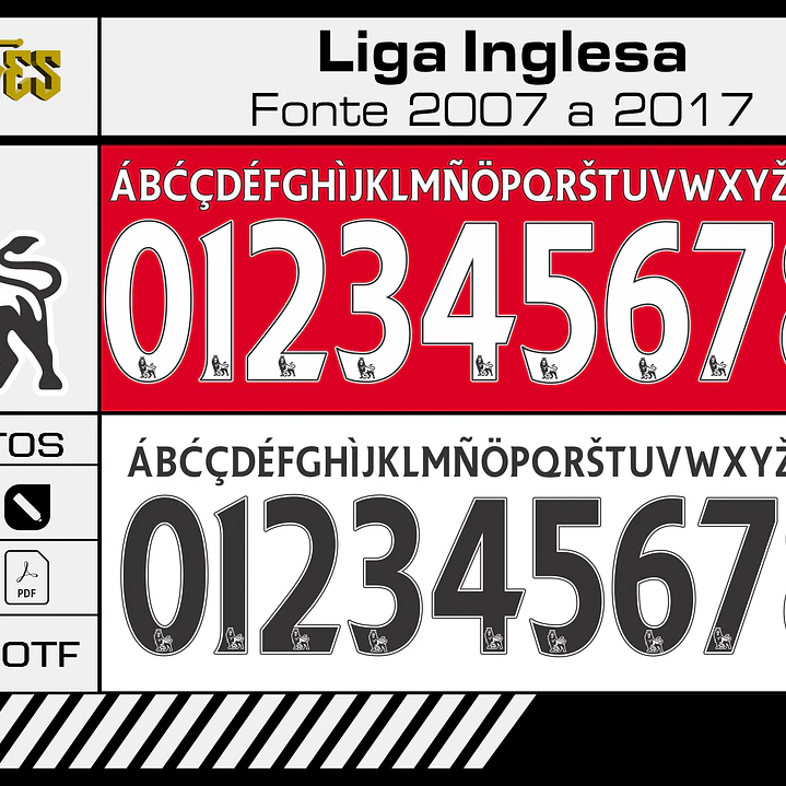 Fonte Barclays Liga Inglesa 2007 2017 1