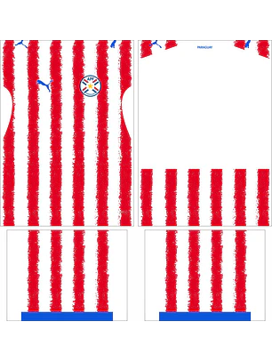 Arte Vetor Camisa Paraguay Local 2026