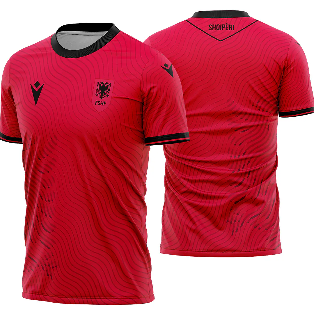 Arte Vetor Camisa Albania Home 2026 1