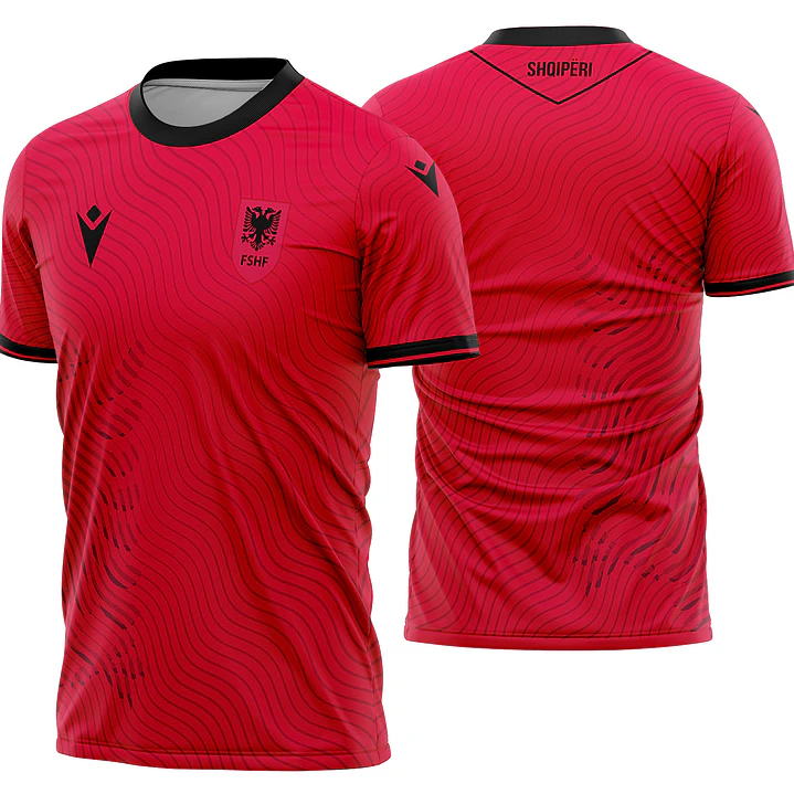 Arte Vetor Camisa Albania Home 2026 1