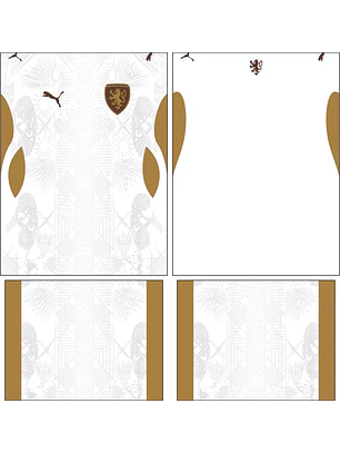 Arte Vetor Camisa Republica Checa Away 2026