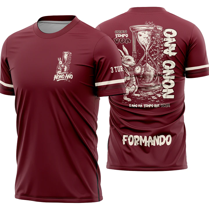 Arte Vetor Camisa Nono ano Ampulheta Mod-326 1