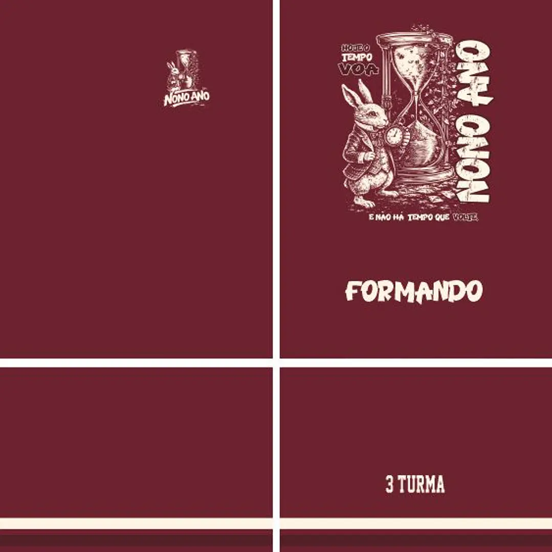 Arte Vetor Camisa Nono ano Ampulheta Mod-326 2