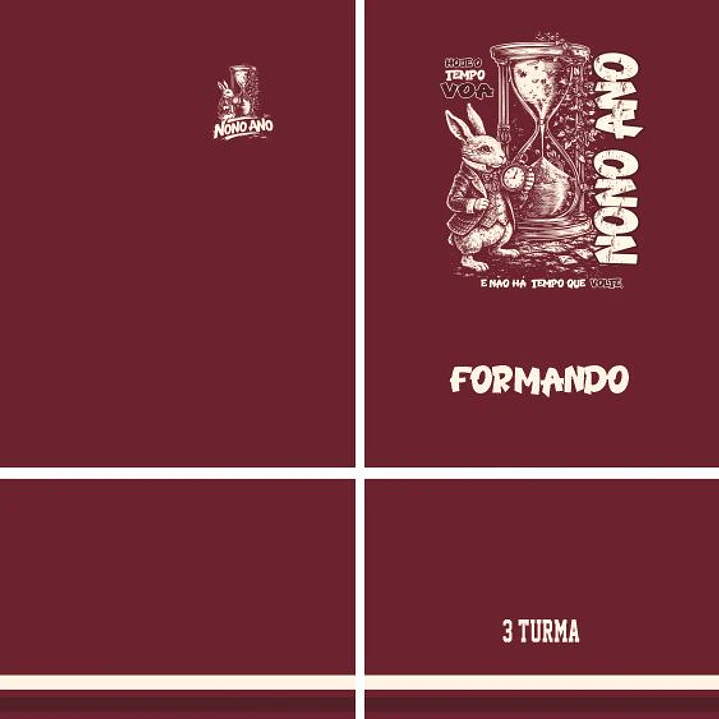 Arte Vetor Camisa Nono ano Ampulheta Mod-326 2