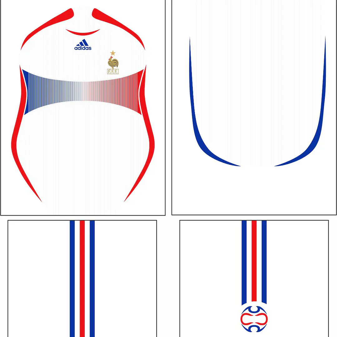 Arte Vetor Camisa França visita 2006 2